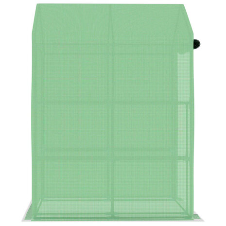 Tuinkas met schappen 143x143x195 cm staal 5