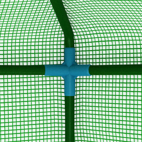 Tuinkas met schappen 143x143x195 cm staal 7