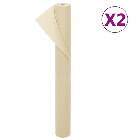 Vliesdoek voor planten 2 rollen 70 g/m² 10x1,6 m 1