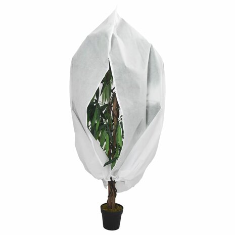 Plantenhoezen met ritssluiting 4 st 70 g/m² 1x1,55 m 2