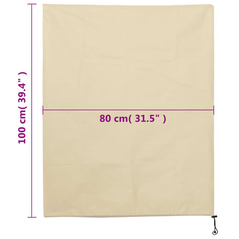 Plantenhoezen met trekkoord 8 st 70 g/m² 0,8x1 m 9