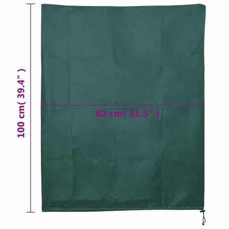 Plantenhoezen met trekkoord 8 st 70 g/m² 0,8x1 m 9
