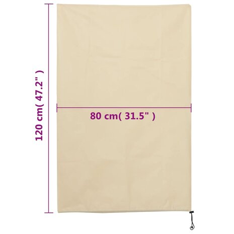 Plantenhoezen met trekkoord 12 st 70 g/m² 0,8x1,2 m 9