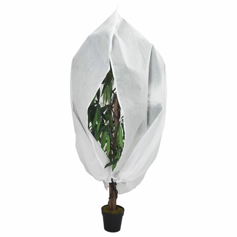 Plantenhoezen met ritssluiting 2 st 70 g/m² 1,55x1,55 m 2