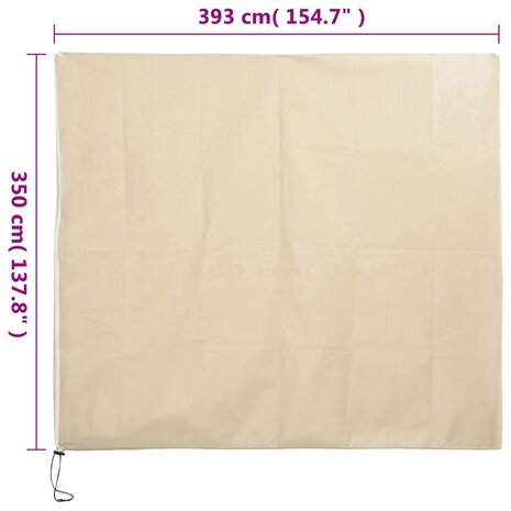 Plantenhoezen met ritssluiting 70 g/m² 3,93x3,5 m 9