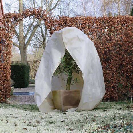 Nature Winterhoes met rits 70 g/m² 2x1,5x1,5 m beige 3
