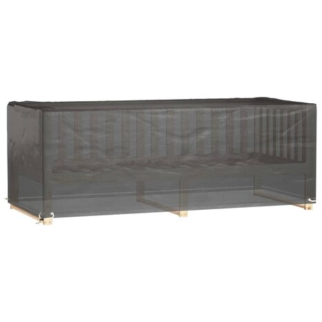 Tuinmeubelhoes met 8 oogjes rechthoekig 192x82x65 cm 2