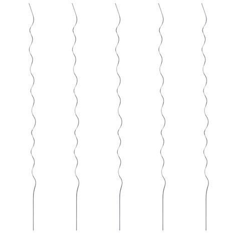 Plantenstok spiraal 110 cm gegalvaniseerd staal 5 st 1