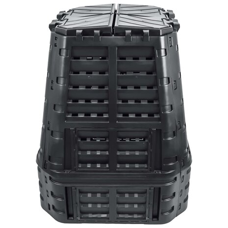 Compostbak 740 L 93,3x93,3x113 cm zwart 3