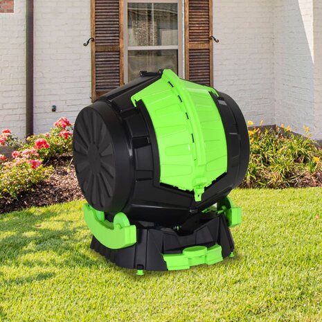 Trommelcomposter 49,5x44,5x57 cm 50 L 1