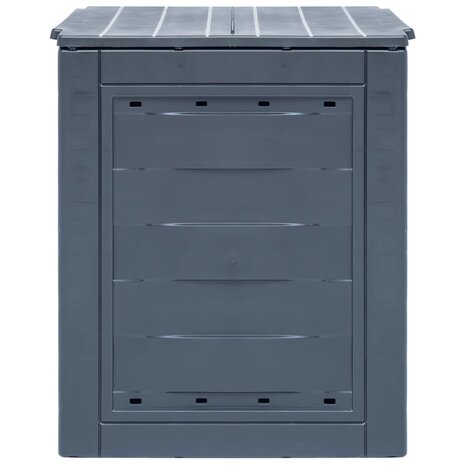 Compostbakken 2 st 520 L 60x60x73 cm grijs 3