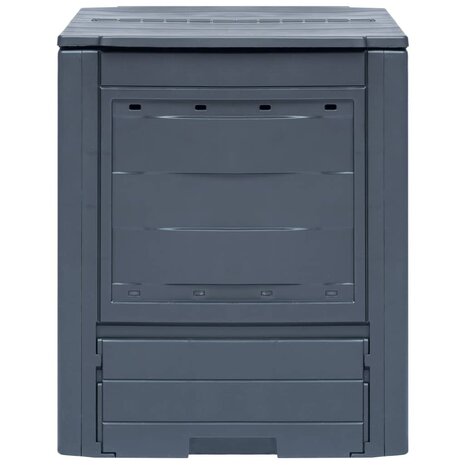 Compostbakken 3 st 780 L 60x60x73 cm grijs 2