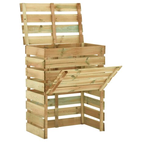 Tuincompostbakken 3 st 80x50x100 cm geïmpregneerd grenenhout 2