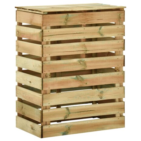 Tuincompostbakken 3 st 80x50x100 cm geïmpregneerd grenenhout 3