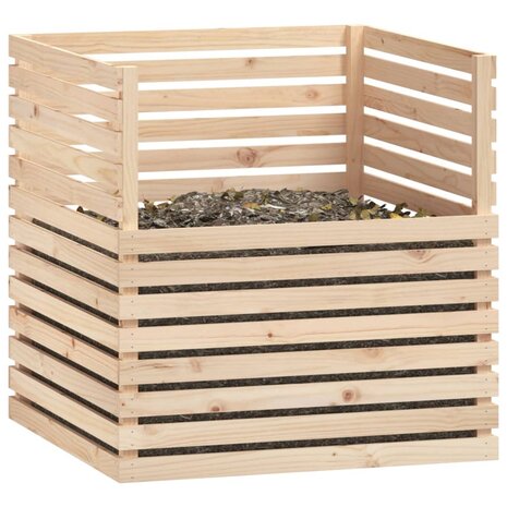 Compostbak 100x100x102 cm massief grenenhout 4