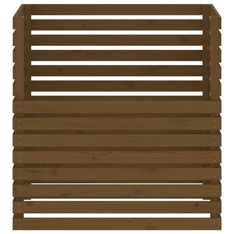 Compostbak 100x100x102 cm massief grenenhout honingbruin 5
