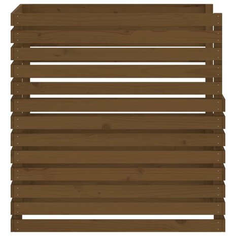 Compostbak 100x100x102 cm massief grenenhout honingbruin 6