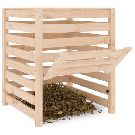 Compostbak 63,5x63,5x77,5 cm massief grenenhout 4