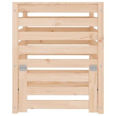 Compostbak 63,5x63,5x77,5 cm massief grenenhout 5