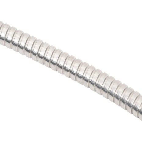 Tuinslang met sproeikop 0,6&apos;&apos; 7,5 m roestvrij staal zilverkleur 4
