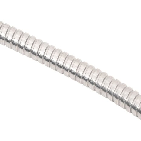 Tuinslang met sproeikop 0,6&apos;&apos; 15 m roestvrij staal zilverkleur 4