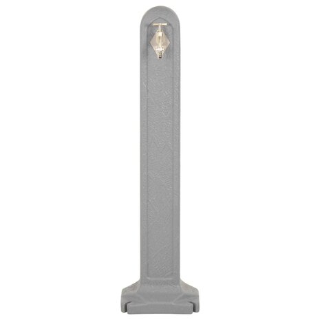 Waterzuil met kraan steen-look lichtgrijs 3