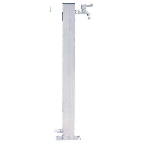 Waterzuil vierkant 40 cm roestvrij staal 3