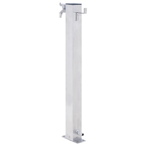 Waterzuil vierkant 40 cm roestvrij staal 4