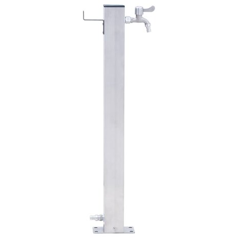 Waterzuil vierkant 80 cm roestvrij staal 3