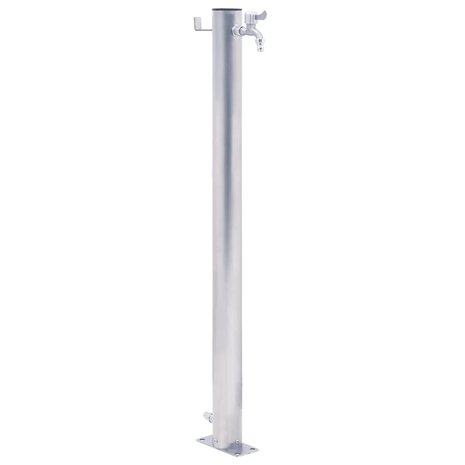 Waterzuil rond 40 cm roestvrij staal 1