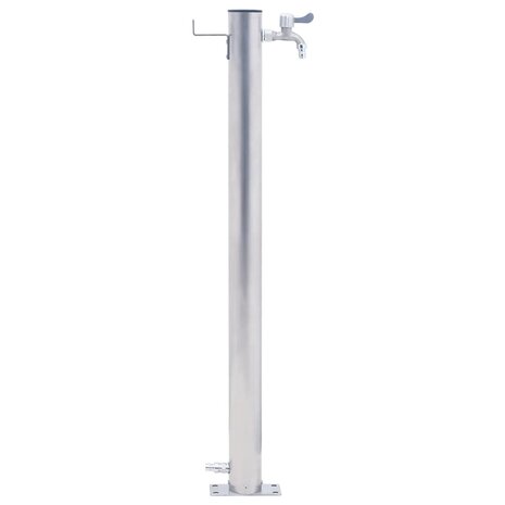 Waterzuil rond 40 cm roestvrij staal 3