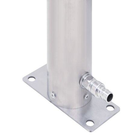 Waterzuil rond 40 cm roestvrij staal 6
