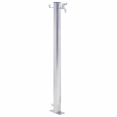 Waterzuil rond 80 cm roestvrij staal 1