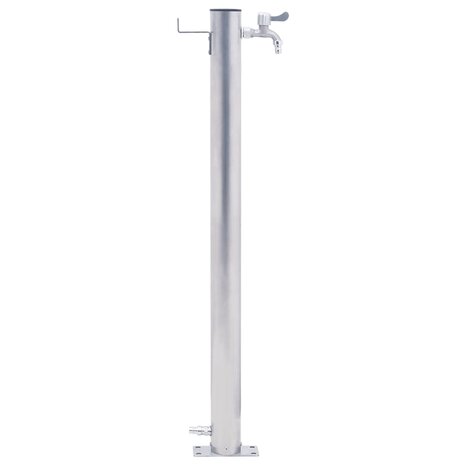 Waterzuil rond 80 cm roestvrij staal 3