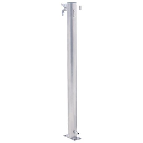 Waterzuil rond 80 cm roestvrij staal 4