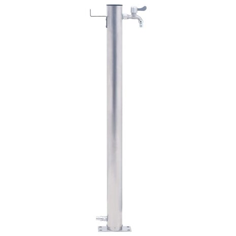 Waterzuil 100 cm roestvrij staal rond 3