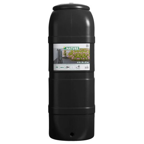 Nature Regenton 100 L zwart 2