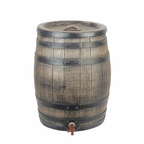 Nature Regenton met hout-look 50 L 38x49,5 cm bruin   1