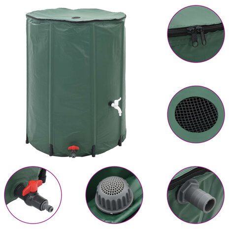 Regenton inklapbaar met tap 1350 L 1
