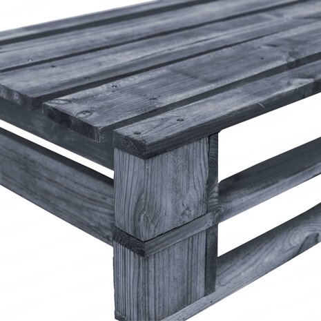 Tuinbank pallet met zandkleurige kussens grenenhout 6