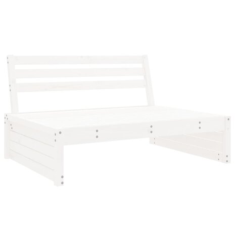 Tuinmiddenbank 120x80 cm massief grenenhout wit 2