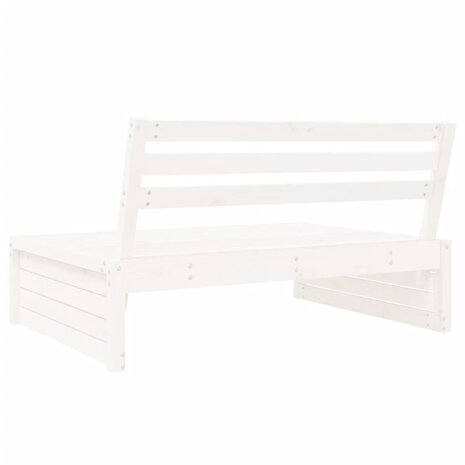 Tuinmiddenbank 120x80 cm massief grenenhout wit 5