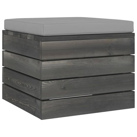Tuinhockers 2 st met kussens pallet massief grenenhout 4