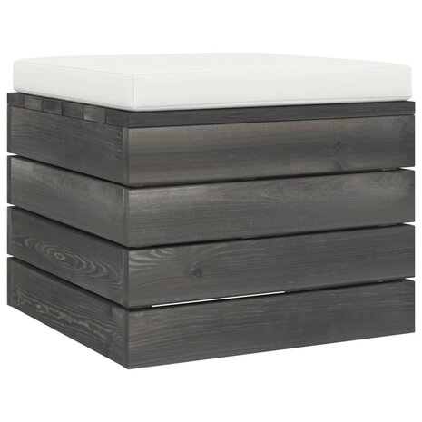 Tuinhockers 2 st met kussens pallet massief grenenhout 4