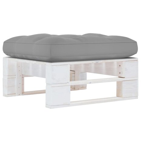 Tuinhocker pallet geïmpregneerd grenenhout wit 1