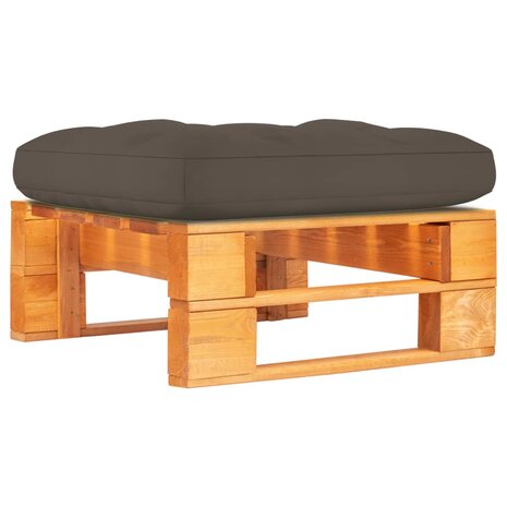Tuinhocker pallet honingbruin geïmpregneerd grenenhout 1