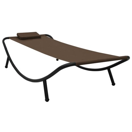 Tuinbed 200x90 cm staal bruin 1