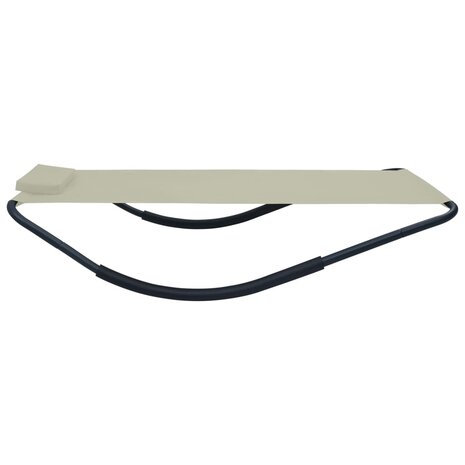 Tuinbed 200x90 cm staal crème 3