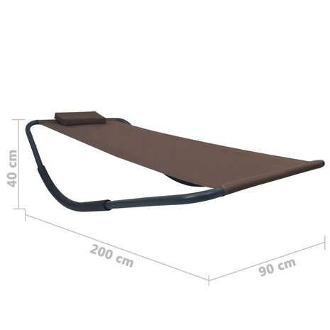 Tuinbed 200x90 cm staal bruin 6