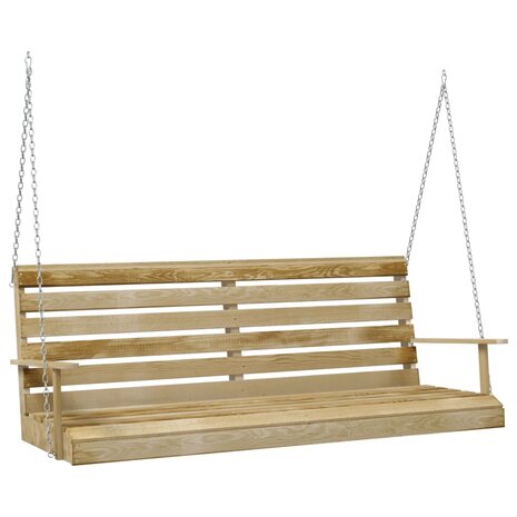Schommelbank 155x65x60 cm geïmpregneerd grenenhout 2